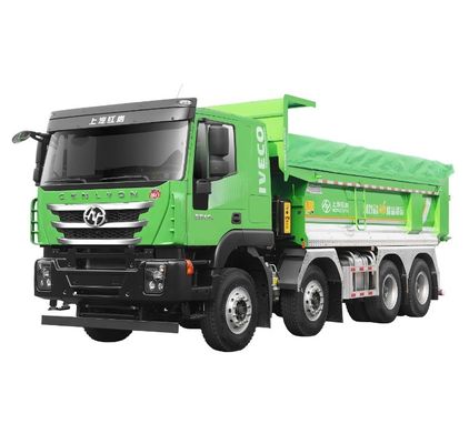 Ein guter Preis. 2023 SAIC Hongyan H6 Elektro-Tipper-Truck EV Bergbau Transport Schwerlastwagen Hinterkamera 360° Antrieb Typ 8X4 Chinesisch Online