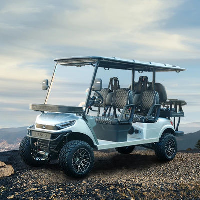 Ein guter Preis. Anpassbarer 6-Sitzer Off-Road-Golfwagen mit elektrischer Energie und Laderaum Stehende Position der Schwanz-Caddie Nicht ausgestattet Online