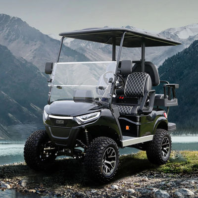 Ein guter Preis. 48V5KW Wechselstrommotor Offroad 4 6 Sitzers Elektro-Golfkarren Verschiedene Farben Sightseeing Bus für UTV Club Fahrleistung 70-90km Online