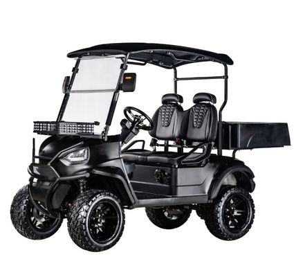 Ein guter Preis. 400-500 kg Gewicht 4 Sitzplätze 48V5KW Wechselstrommotor Elektro-Golfkarren mit Laderaum und Front-Trommel-Hintertrommel-Bremssystem Online