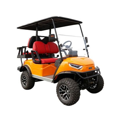 Ein guter Preis. 4-Rad-Elektro-Club-Auto-Golfkarren Höchstgeschwindigkeit 30-50Km/h Elektro-Treibstoff-Typ 4 Passagiere Online