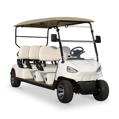 Ein guter Preis. Reifengröße 205/50-10 Reifendurchmesser 18,1in 460mm Leistungsstarker 4KW AC Motor Elektrischer Golfwagen 2024 6 Sitzplätze Transport Passagier Online