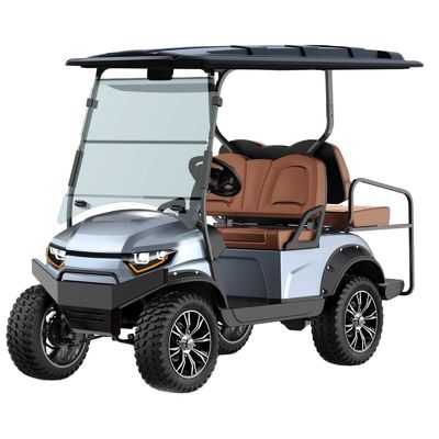 Ein guter Preis. 72V 5KW Wechselstrommotor Geliftet 4 Passagier Jagdkarre Basisausgabe Elektrische Gemeinde Golfkarren für den Gemeindeverkehr Online