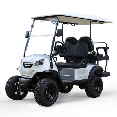 Ein guter Preis. Elektrische Golfkarre 4 Sitzplätze mit 48V5KW Wechselstrommotor und Aluminiumlegierung Hub Curb Gewicht 400-500kg Online