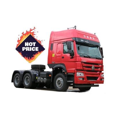 Ein guter Preis. WD615.47 Motor Modell SINOTRUK 6X4 HOWO 7 Anhänger Traktor Lkw Kopf in roter Farbe für die Anforderungen Ihres Kunden Online